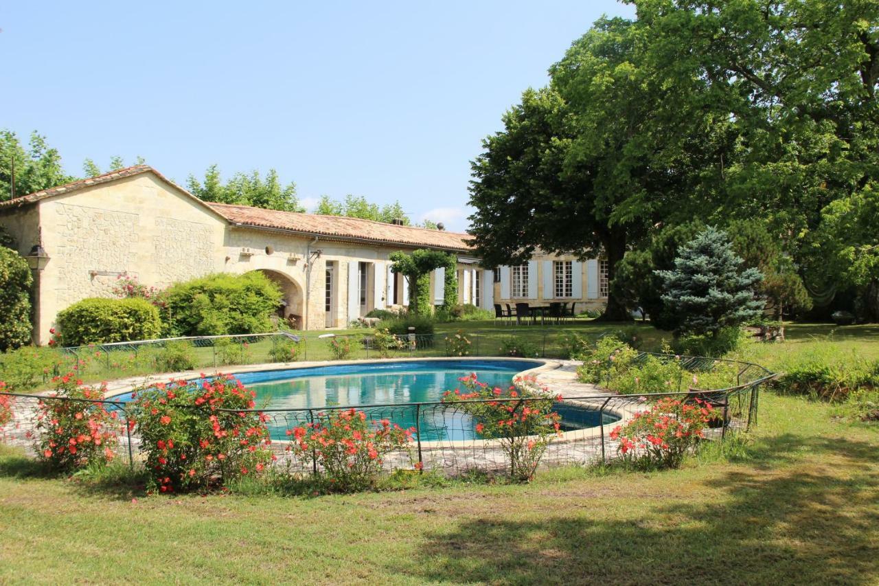 Chateau Rosemont - Grande Maison Familiale Campagne Dans Le Medoc Avec Piscine Et Tennis A 15 Mn Bordeaux Labarde Экстерьер фото